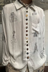 Archivio J.M.Ribot Hand -painted shirt W27/Mi/Sketch